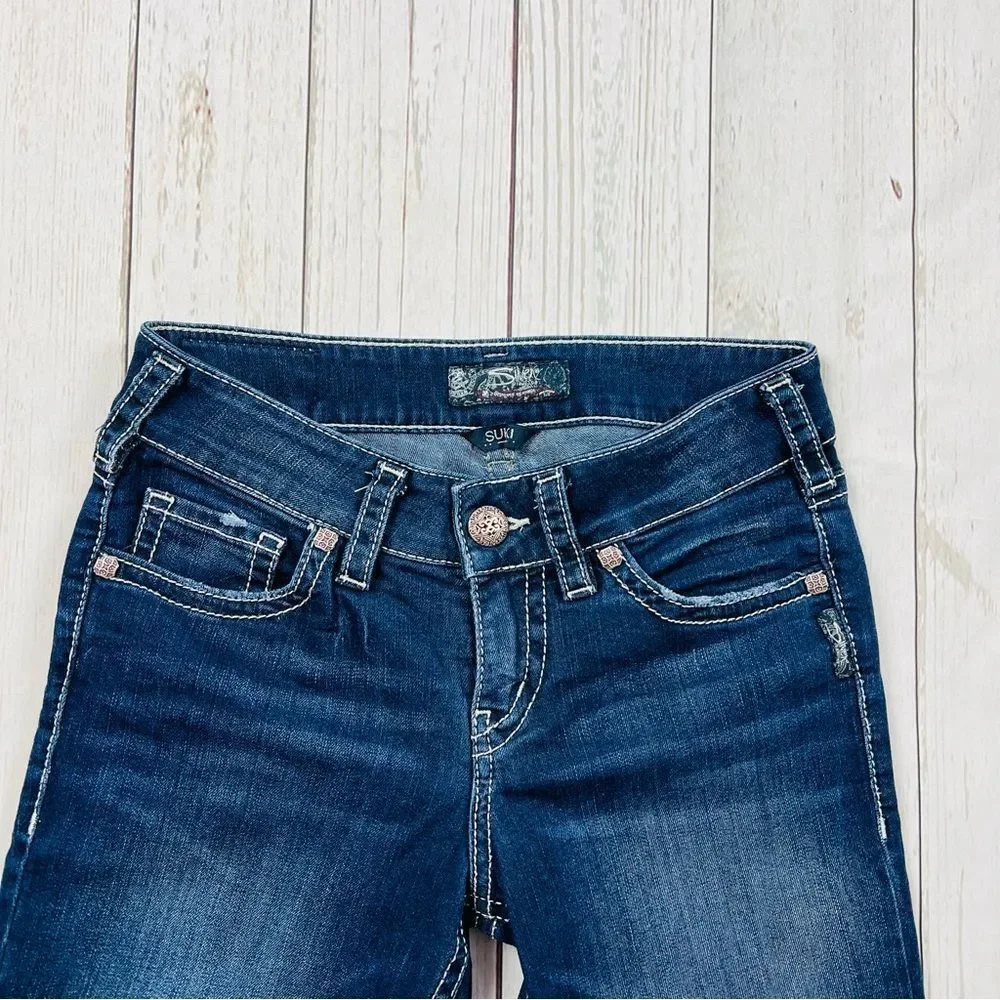 Silver Suki Mid Capri Jeans Size 28